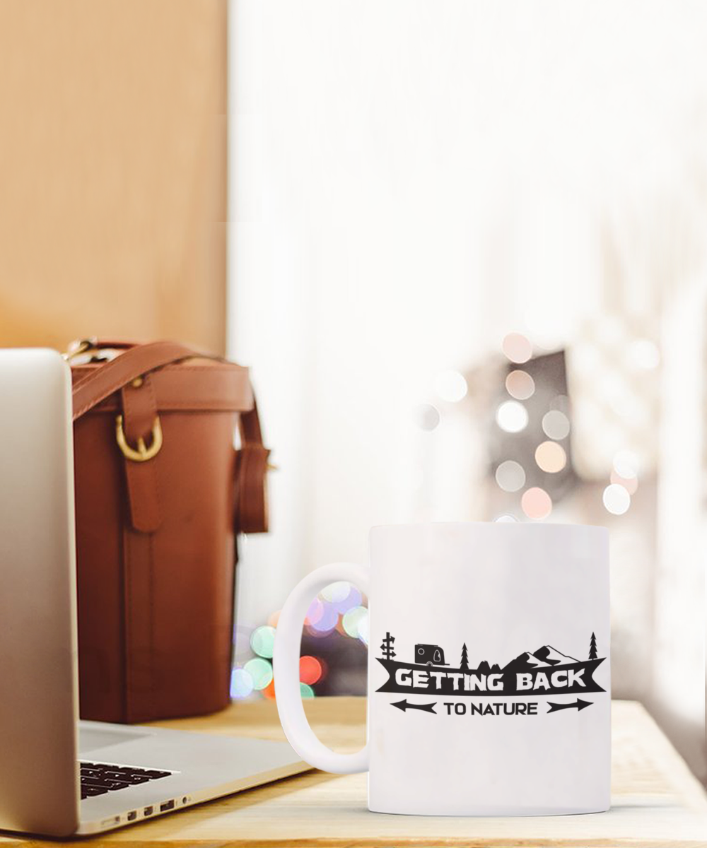 Indulge in the calming aroma of freshly brewed coffee with our Getting Back To Nature Coffee Mug! Made with high-quality materials and a nature-inspired design, this mug will enhance your coffee drinking experience and bring a sense of peace and tranquility to your daily routine. Start your day off right with this beautiful and functional mug!