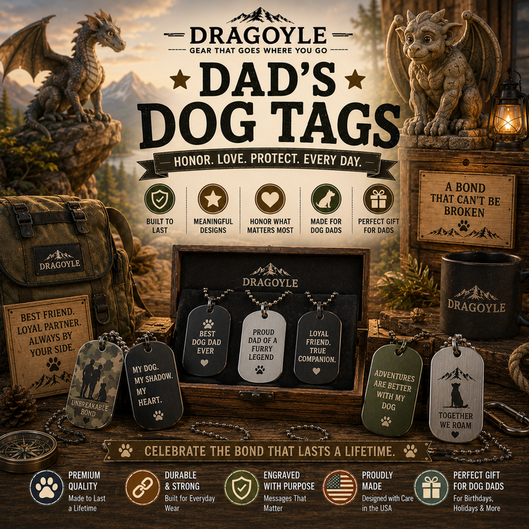 Dad's Dog Tags found at dragoyle.com