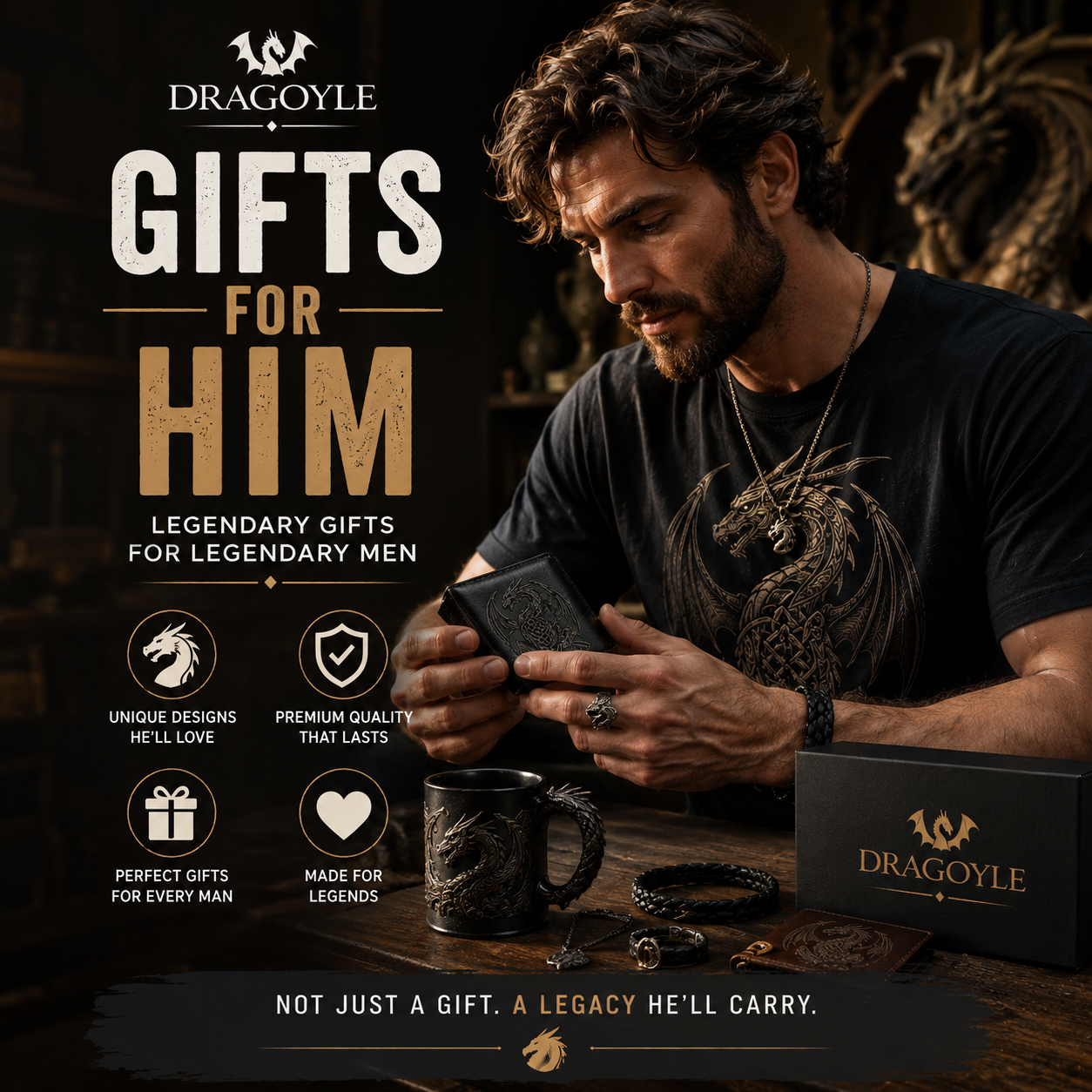 Find new gift ideas for the guy that has everything.