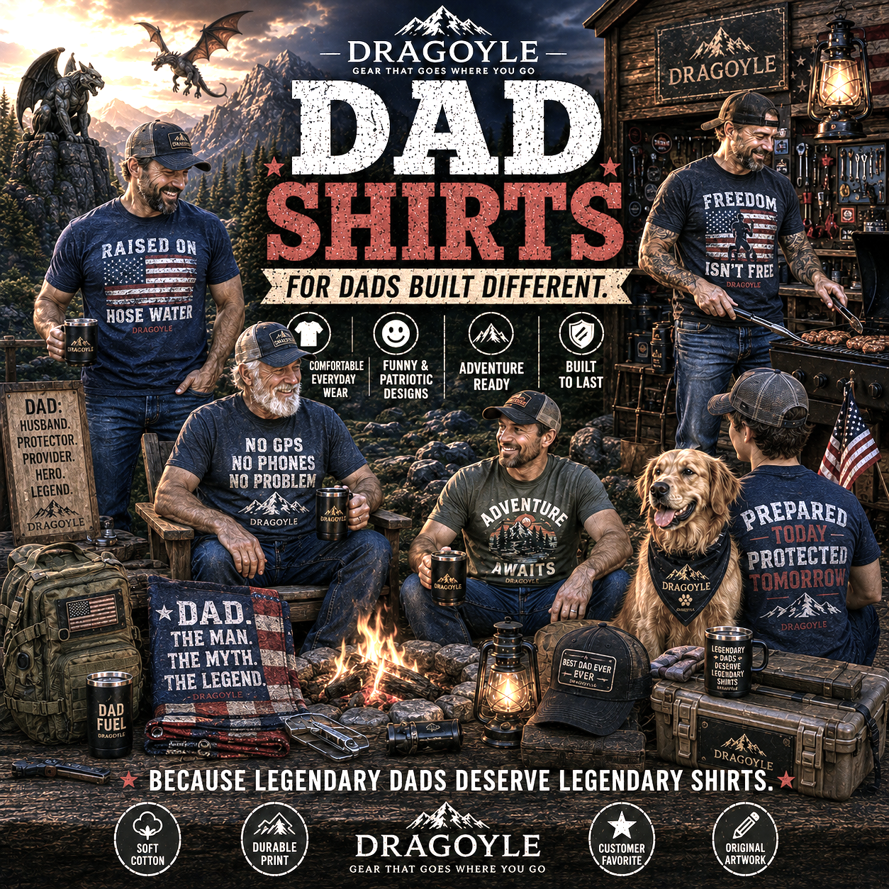 Dad Shirts found at dragoyle.com