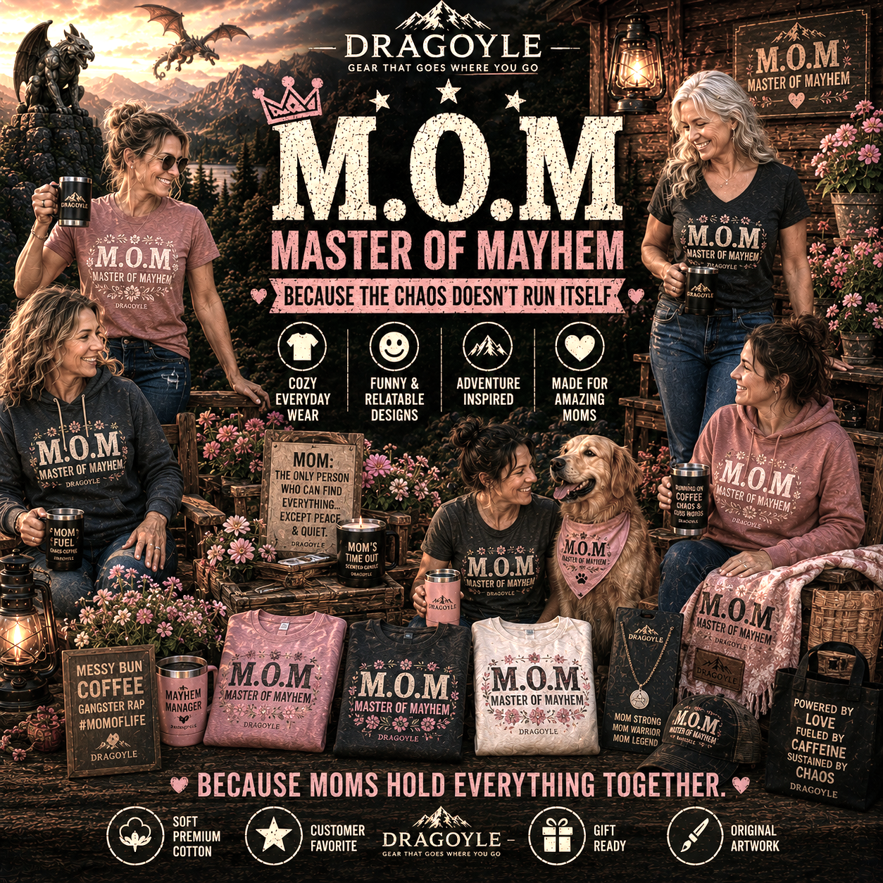 M.O.M. Master of Mayhem T-Shirts found at dragoyle.com