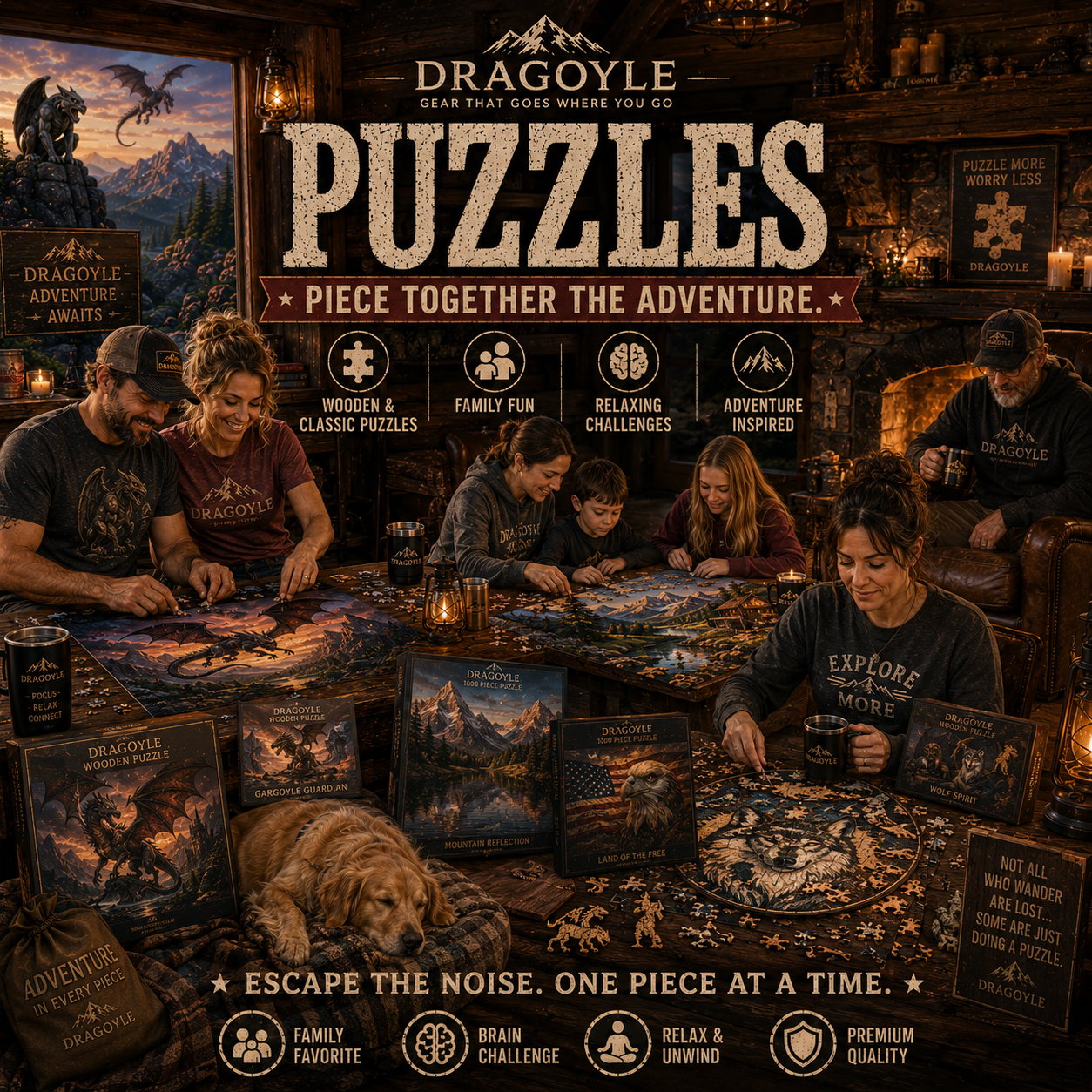 Animal Landscape puzzles for the whole family by dragoyle.com