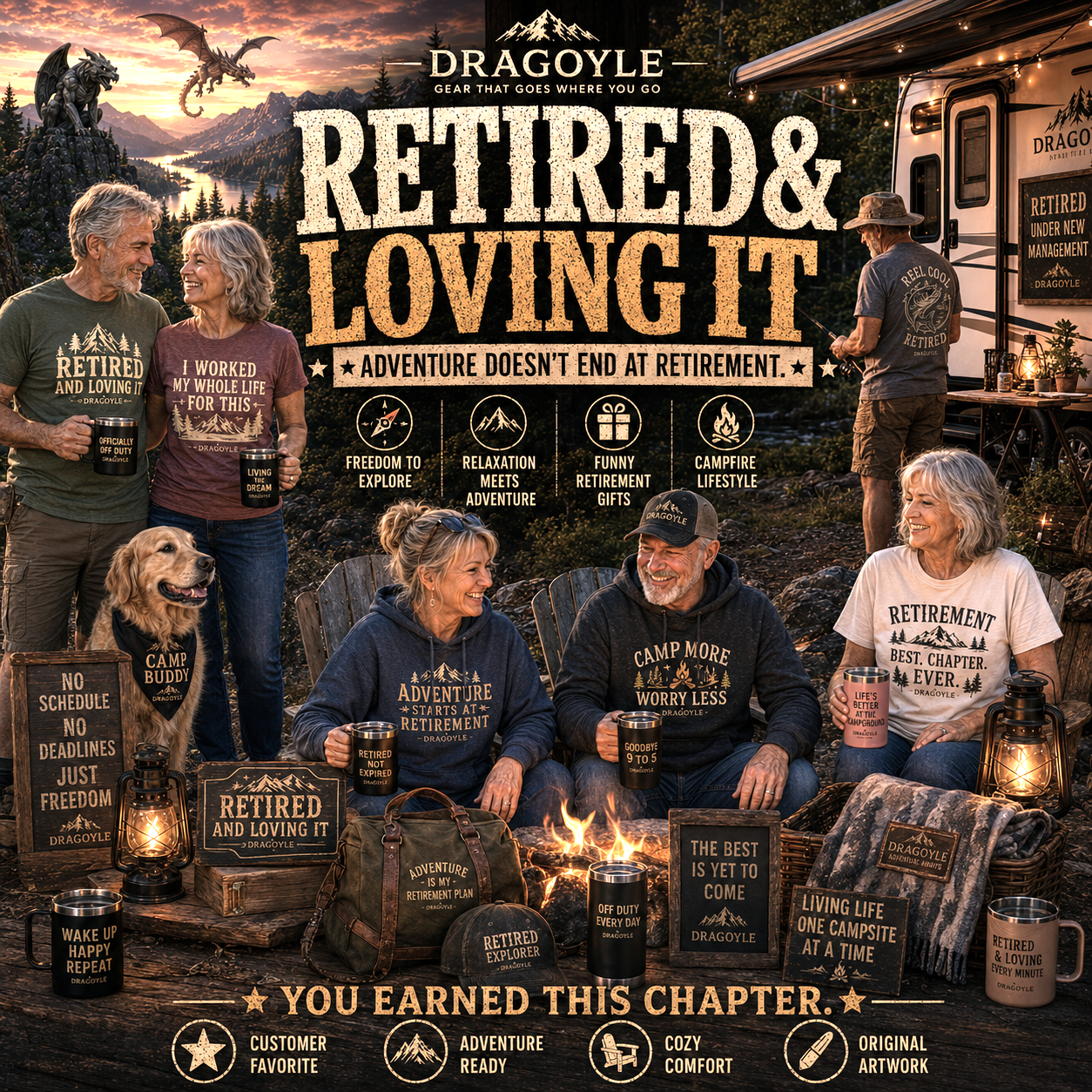 Retired and Loving It found at dragoyle.com