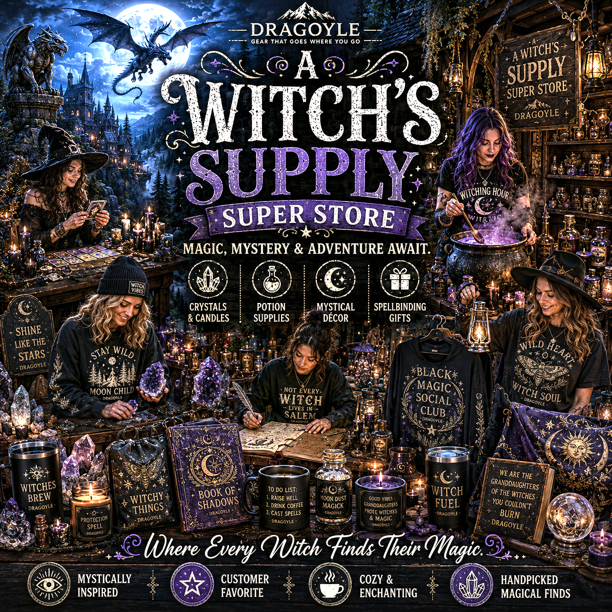 Witch's Supply Store at dragoyle.com