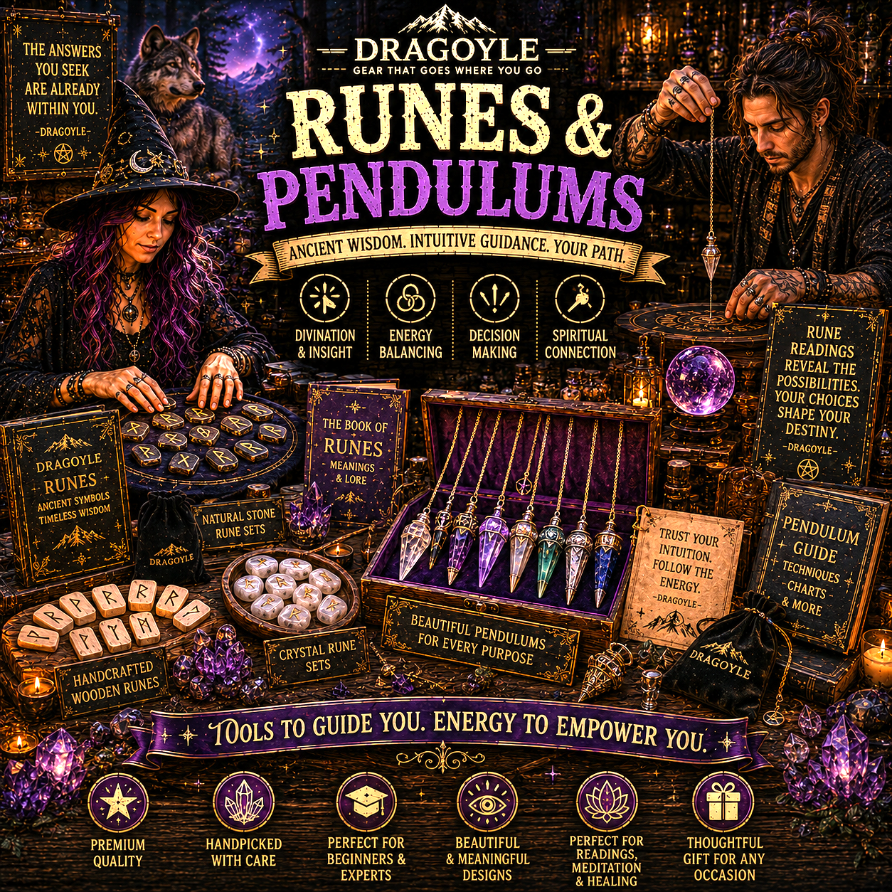 Runes & Pendulum at dragoyle.com