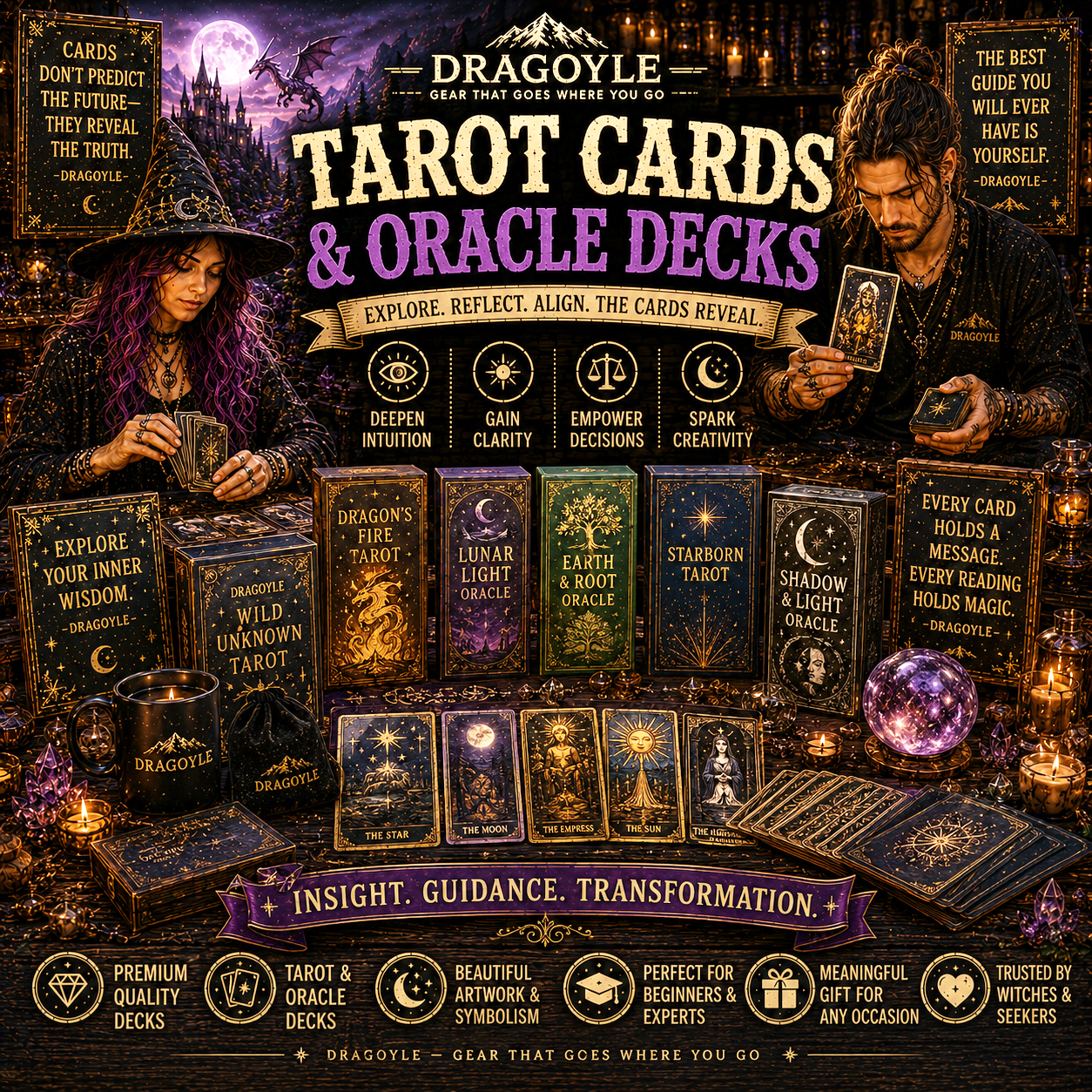 Tarot Cards and Oracle Decks at dragoyle.com