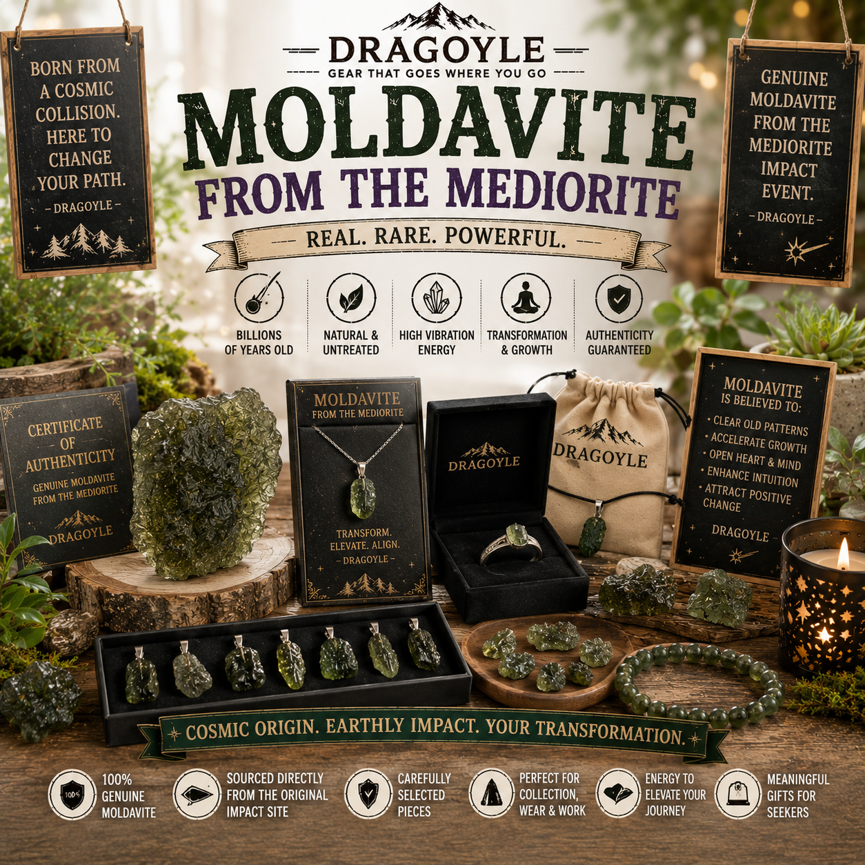 Moldavite From The Meteorite