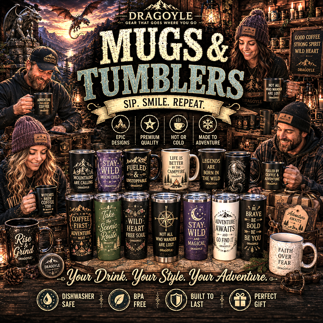 Mugs & Tumblers at dragoyle.com