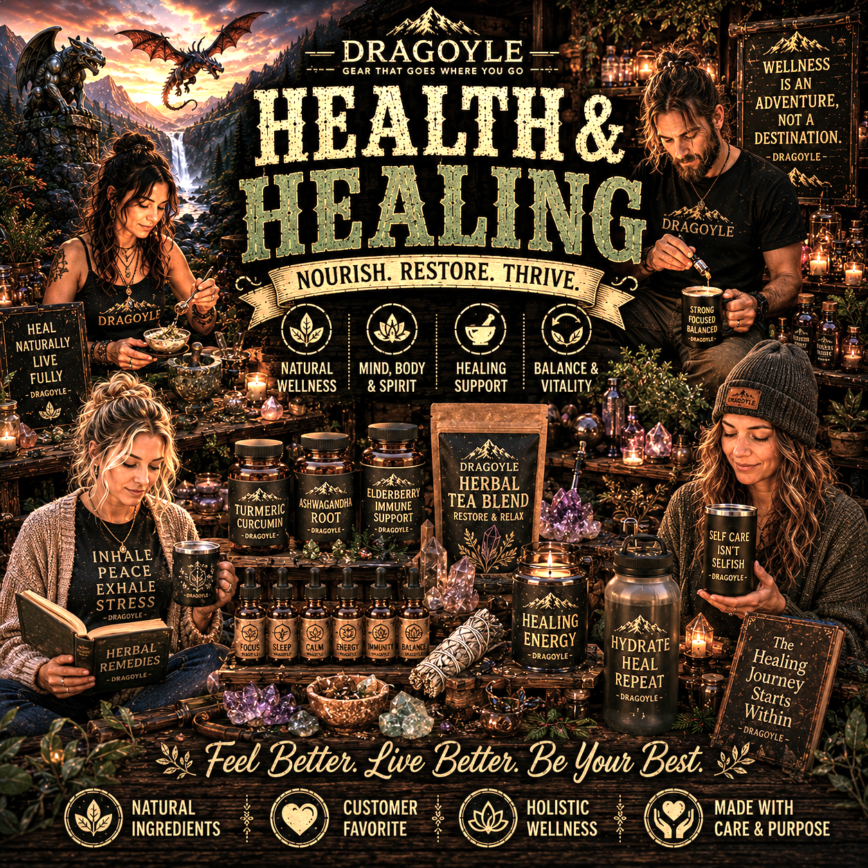 Health & Healing products at dragoyle.com