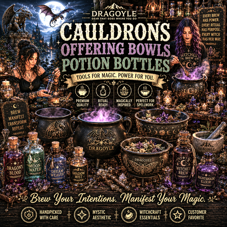 Cauldrons, Offering Bowls & Potion Bottles at dragoyle.com