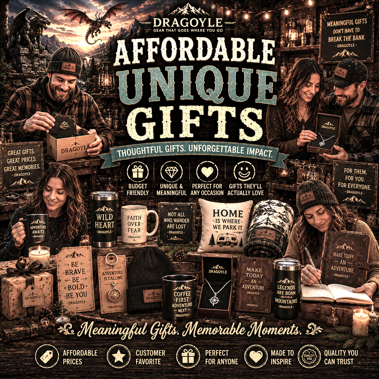 Affordable Unique Gifts at dragoyle.com