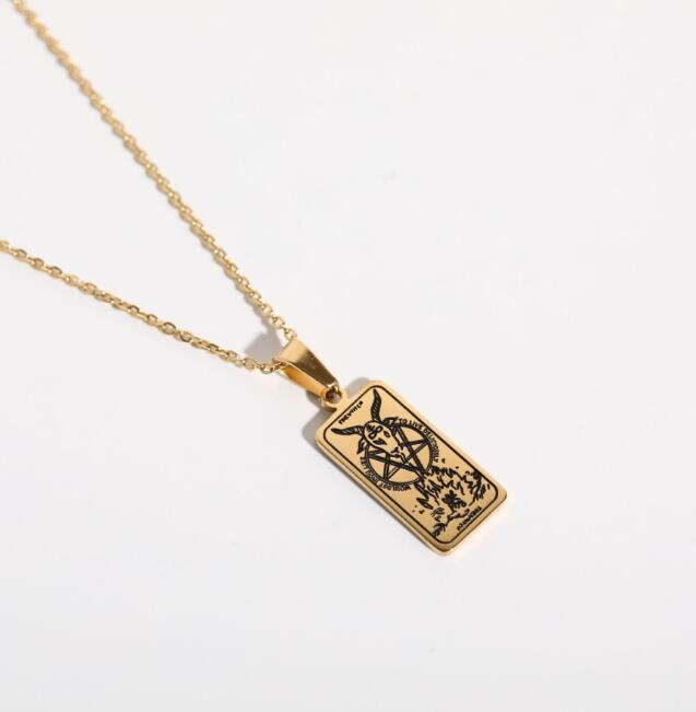Be bold and stylish with this Stainless Steel Vintage Totem Vettaro Necklace. Make a statement and be unique with its intricate design and craftsmanship. Perfect for accessorizing your everyday outfits and special occasions
