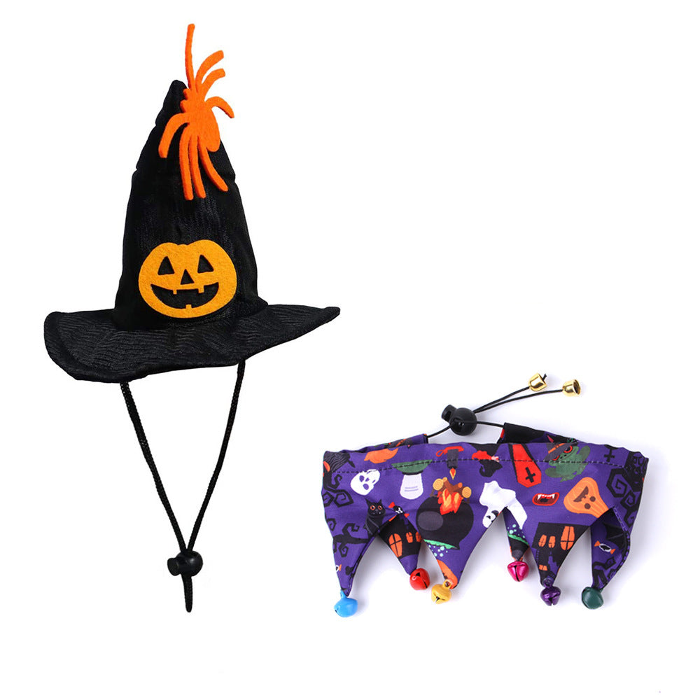 Step into the spooky scene with this Halloween Cat Hat &amp; Scarf Costume. Featuring sleek, pointed cat ears and a matching scarf, it adds a fierce touch to your festive outfit. Perfect for turning heads at any party or haunting, this set combines comfort with bold style to unleash your inner night prowler.