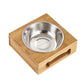 Make mealtime for your pup stress free with our Stainless Steel Dog Bowl with Bamboo Rack. It's made of the highest quality materials to ensure it's long-lasting and durable.