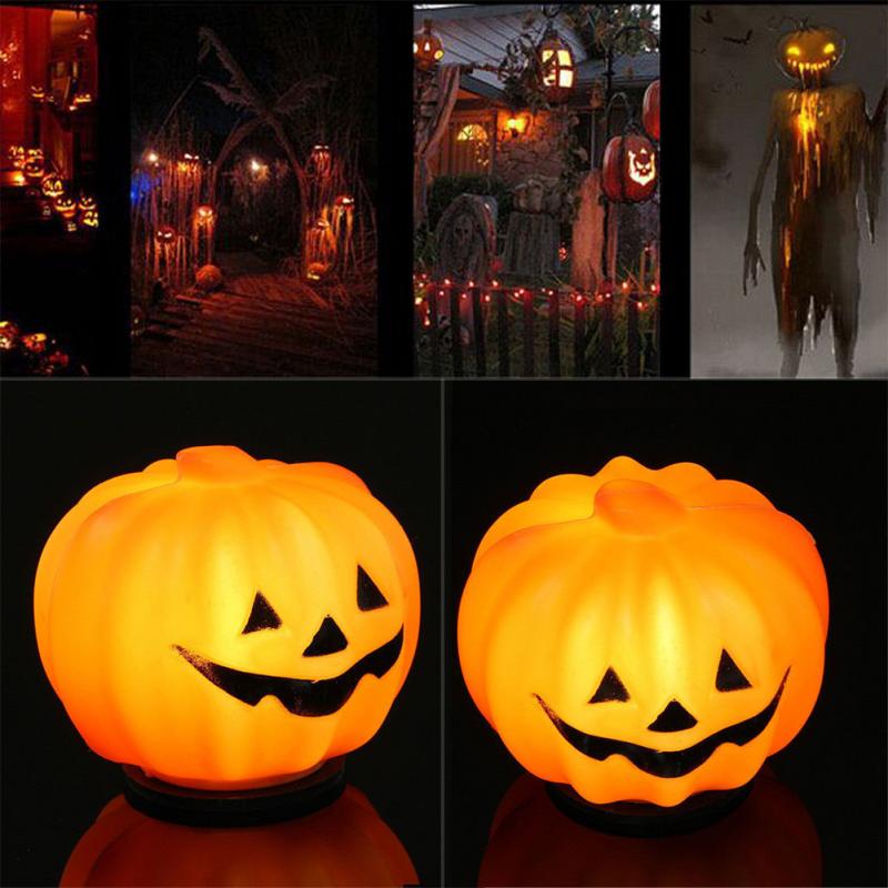 2 PCS Halloween Festival Soft Light Pumpkin Lantern