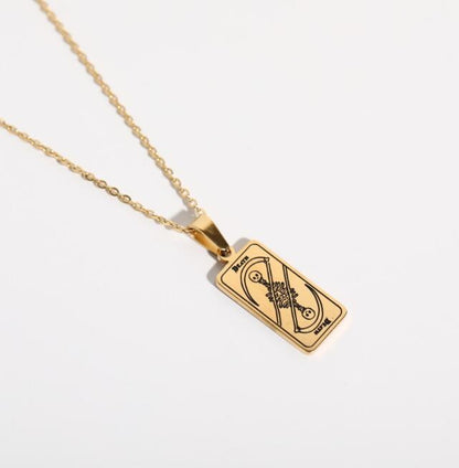 Be bold and stylish with this Stainless Steel Vintage Totem Vettaro Necklace. Make a statement and be unique with its intricate design and craftsmanship. Perfect for accessorizing your everyday outfits and special occasions