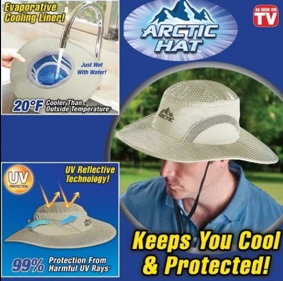 Hydro Cooling Bucket Hat is a hat for outdoor wear that's meant to keep you cool and comfortable, even as you work or participate in physical activities in the hot sun. 