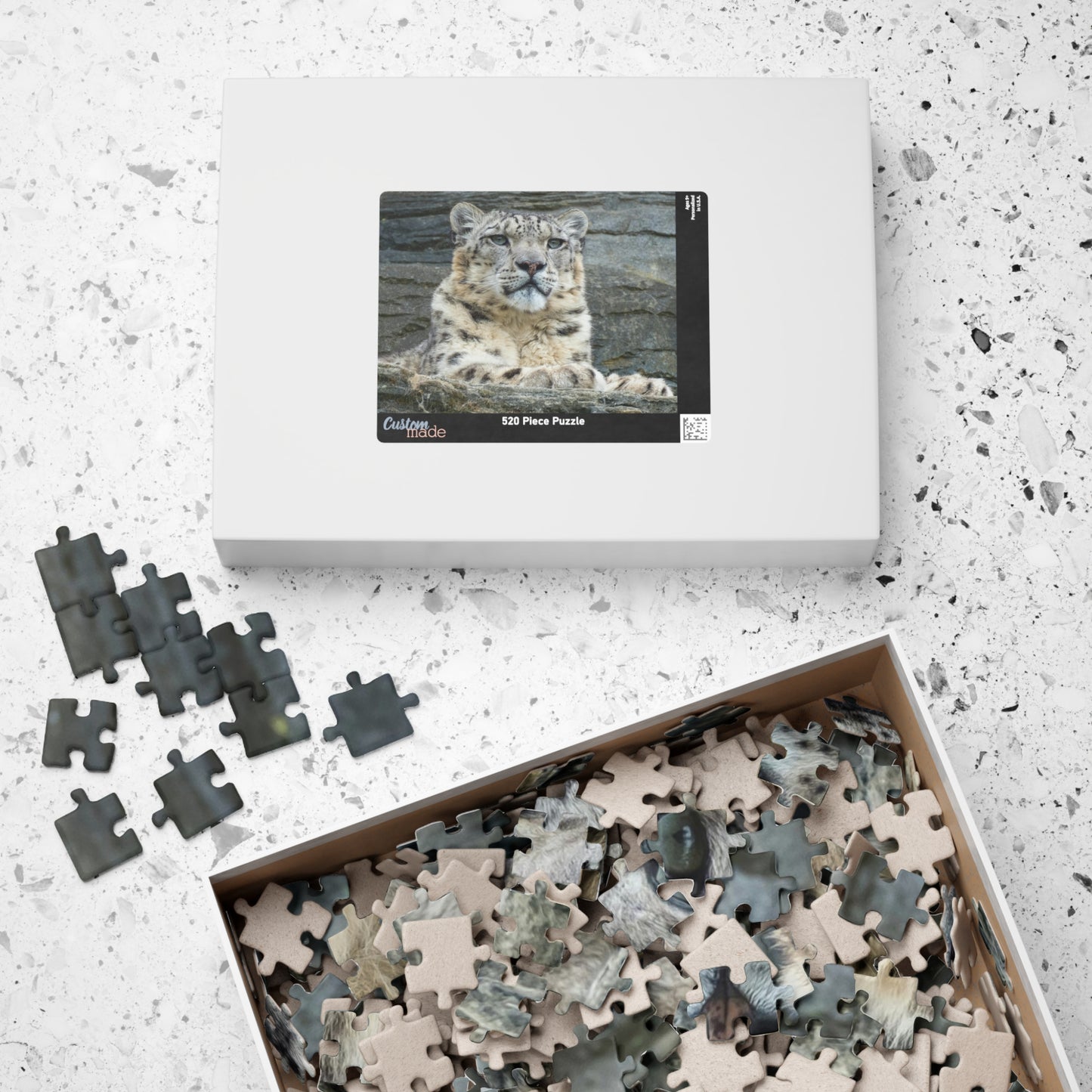 Join the wild adventure with our Royal Snow Leopard Puzzle! With 110 to 1014 pieces, this puzzle will challenge you to piece together the majestic snow leopard in its natural habitat. Unleash your inner risk-taker as you embark on this thrilling puzzle journey!