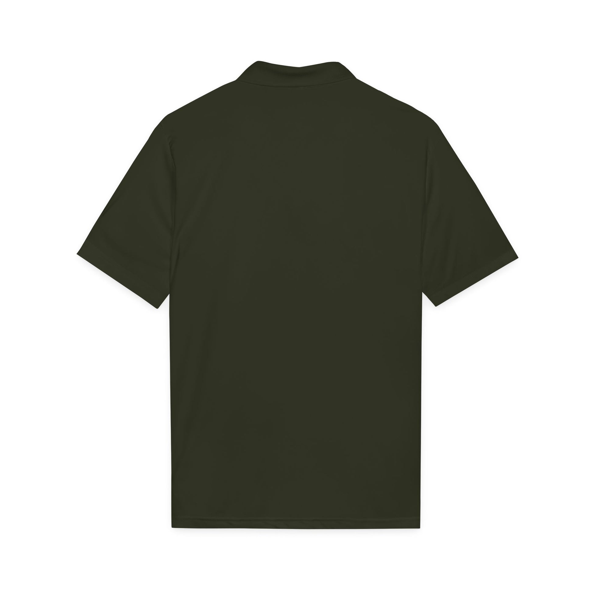 Black t-shirt on a white background
