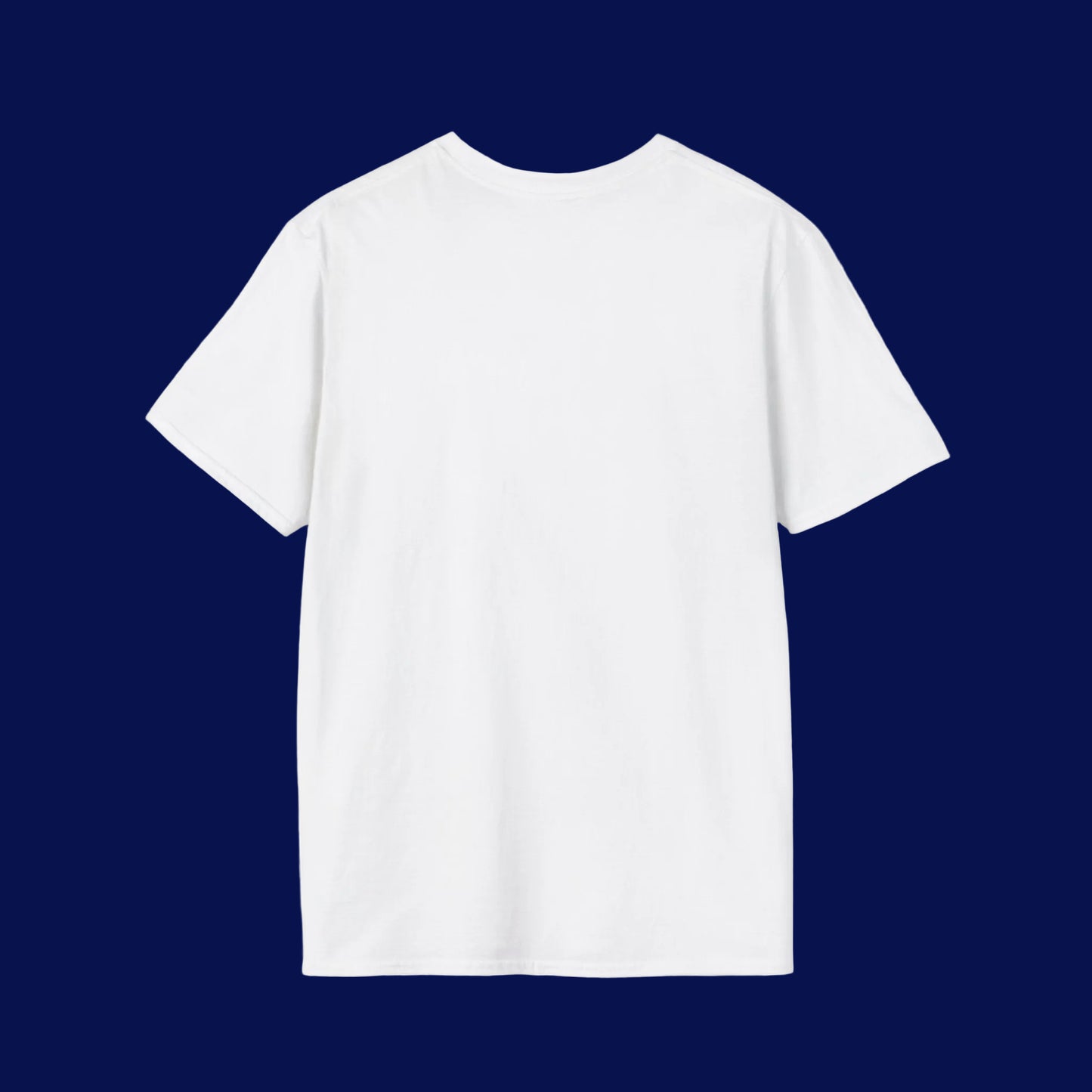 White t-shirt on a white background