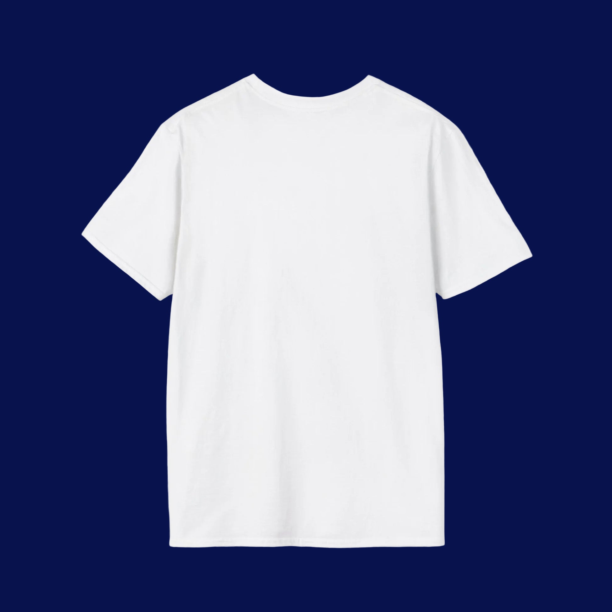 White t-shirt on a white background