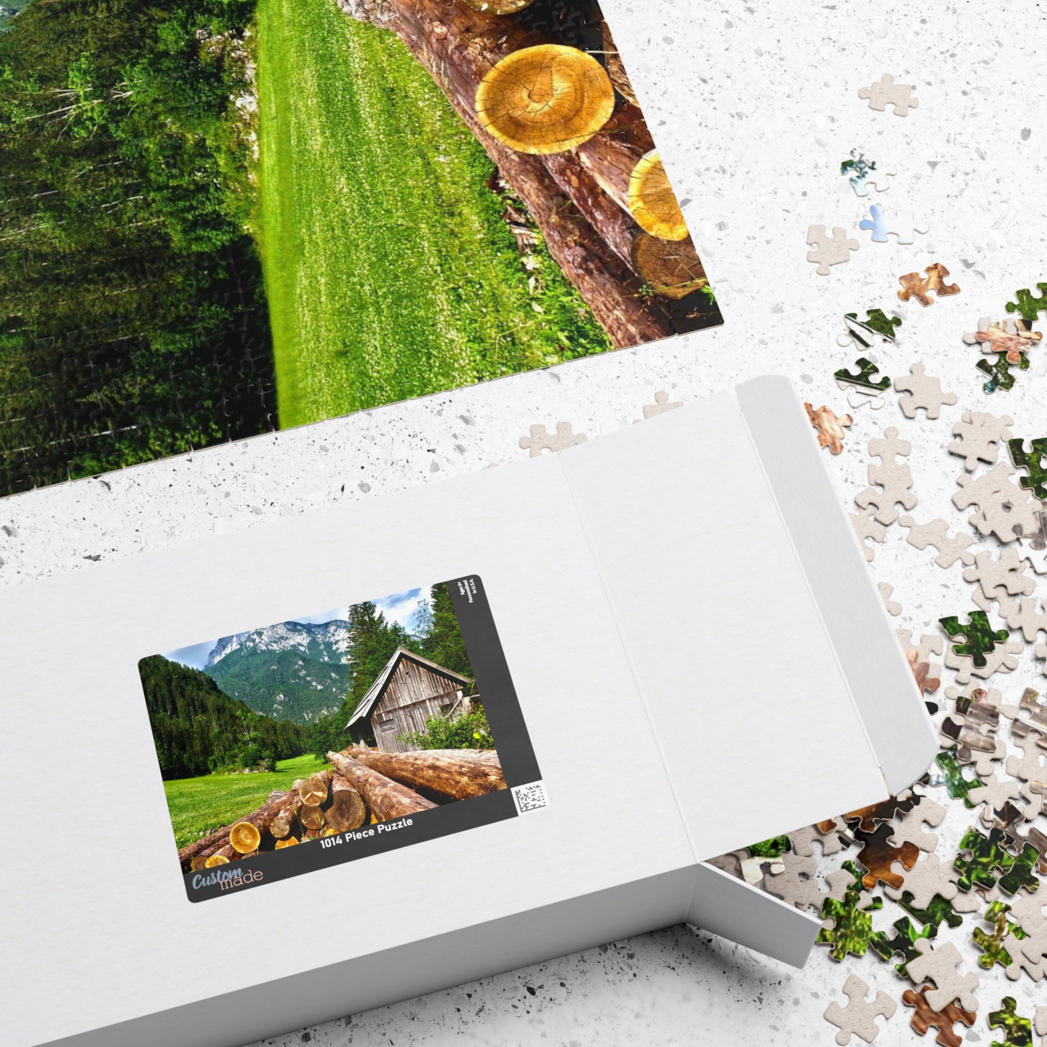 Experience the joys of the great outdoors with our Wood Cabin Mountains Puzzle. With 110-1014 pieces, this puzzle features a cozy wood cabin set against a stunning mountain backdrop. Made from high-quality materials, this puzzle is a perfect addition to any puzzle enthusiast's collection.