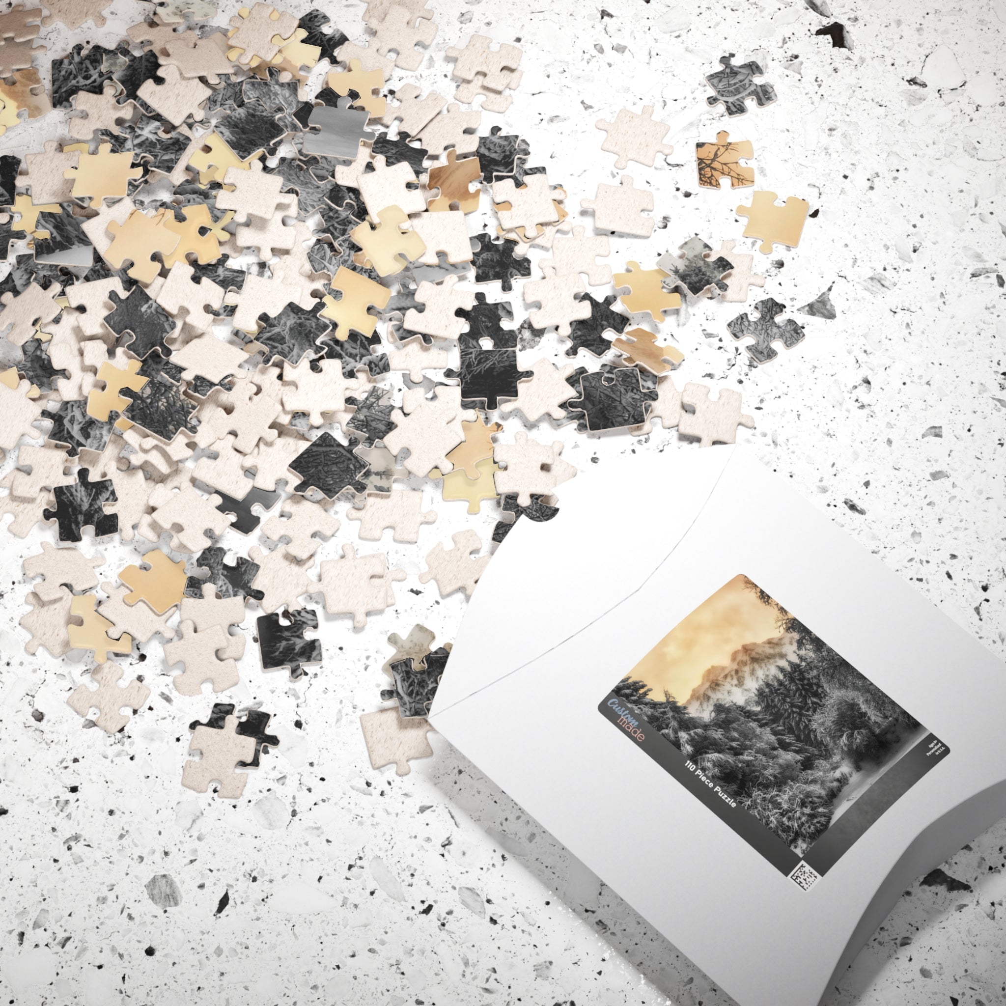 Escape into a magical winter wonderland with our Mystical Winter Mountains Puzzle. With 110 to 1014 pieces to assemble, this puzzle will offer hours of meditative relaxation and a sense of accomplishment once completed. Perfect for puzzle enthusiasts and those in need of a calming activity.