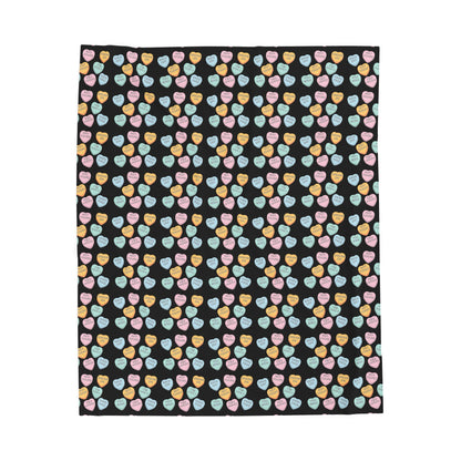 Wrap yourself in comfort with this uniquely charming plush velveteen blanket featuring a bold black heart design with a dark humor twist. Perfect for those who appreciate witty, unconventional style, this soft and cozy blanket brings personality to any space.