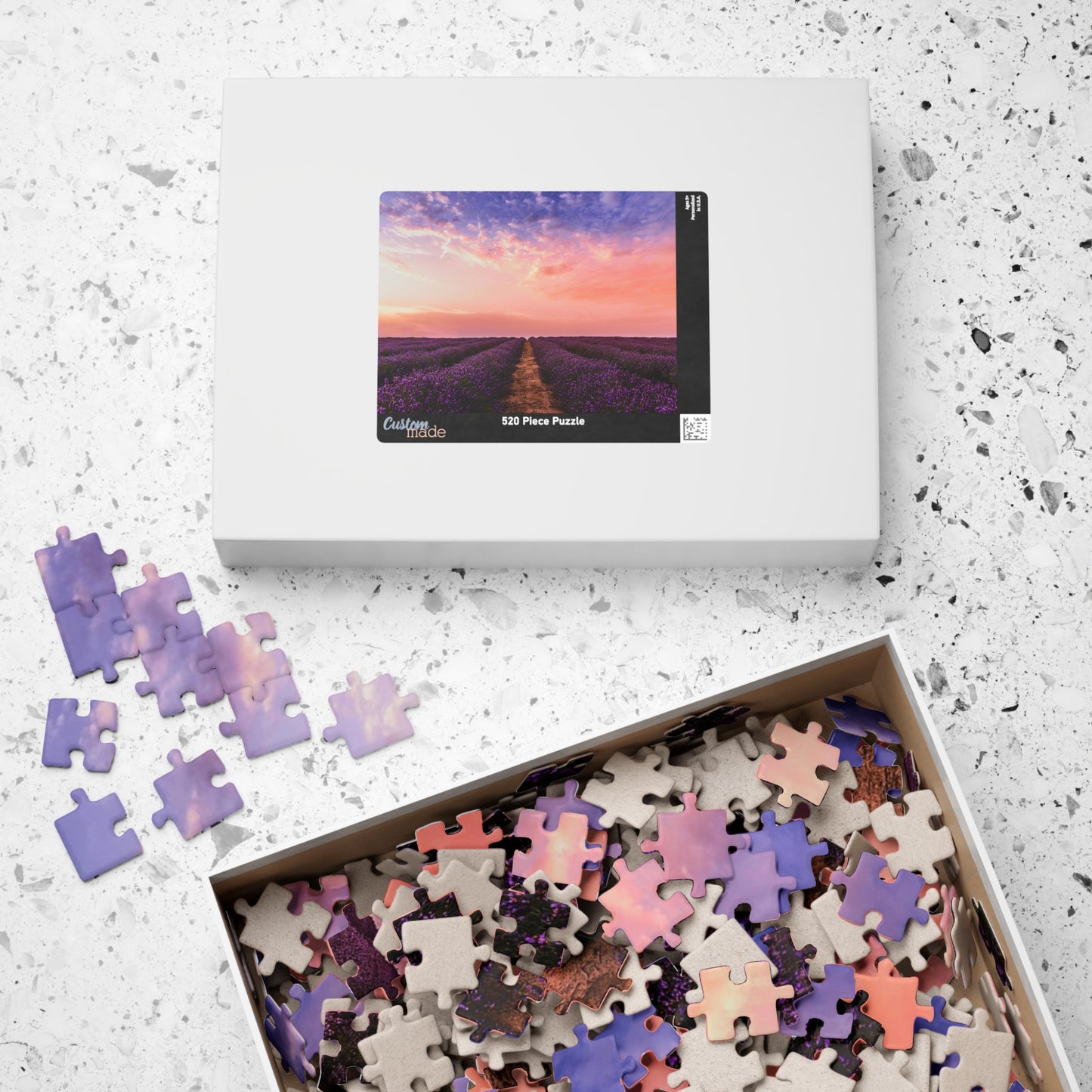 Lavender Garden Sunset Puzzle - 110 to 1014 Pieces