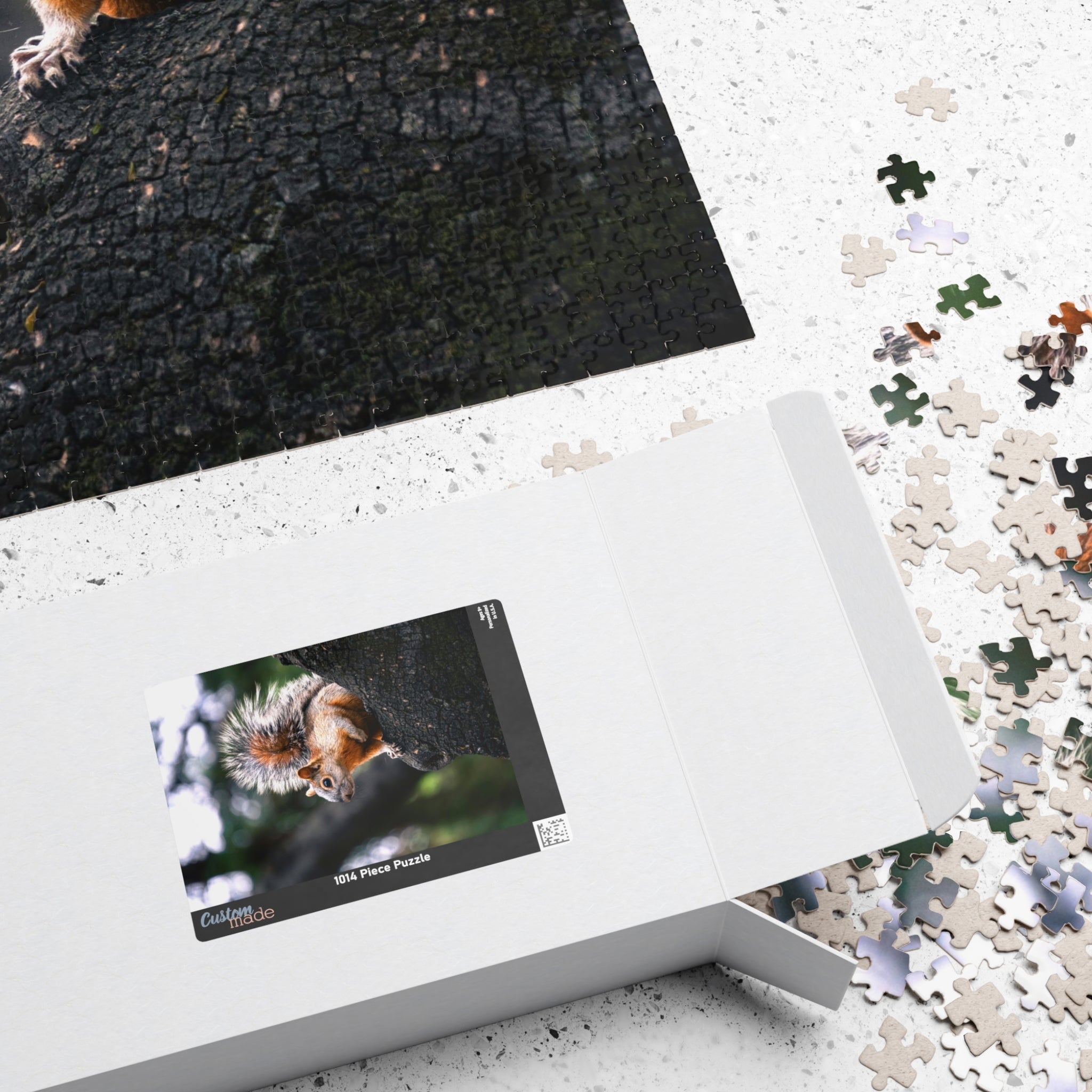 Get lost in nature with this playful Squirrel in The Park puzzle. With 110-1014 pieces, it's the perfect challenge for a lazy afternoon. Piece together this cute critter and enhance your puzzle skills.
