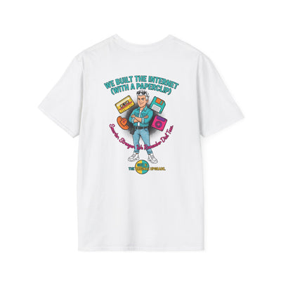 Retro Tech  "We Built the Internet With a Paperclip" Lightweight Comfortable Tee