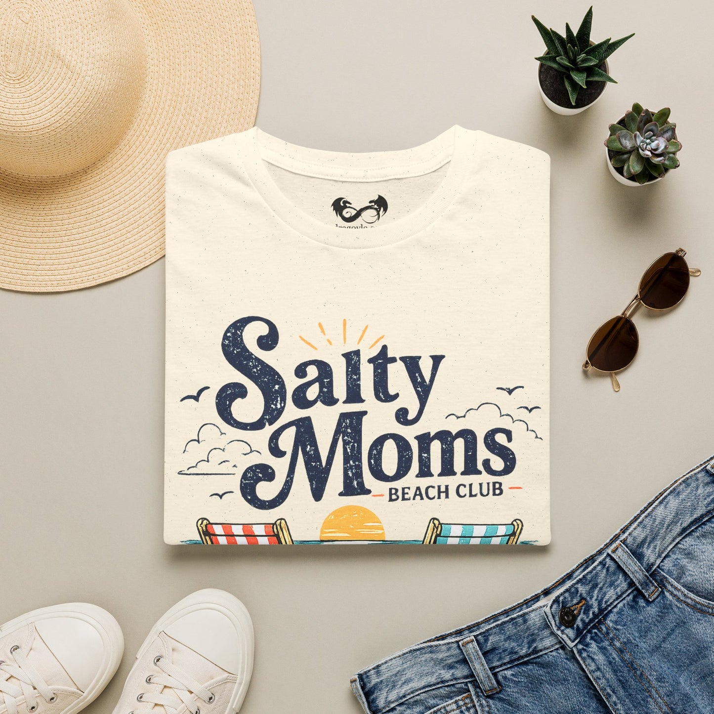 Salty Moms Just Wanna Have Sun Cotton Tee