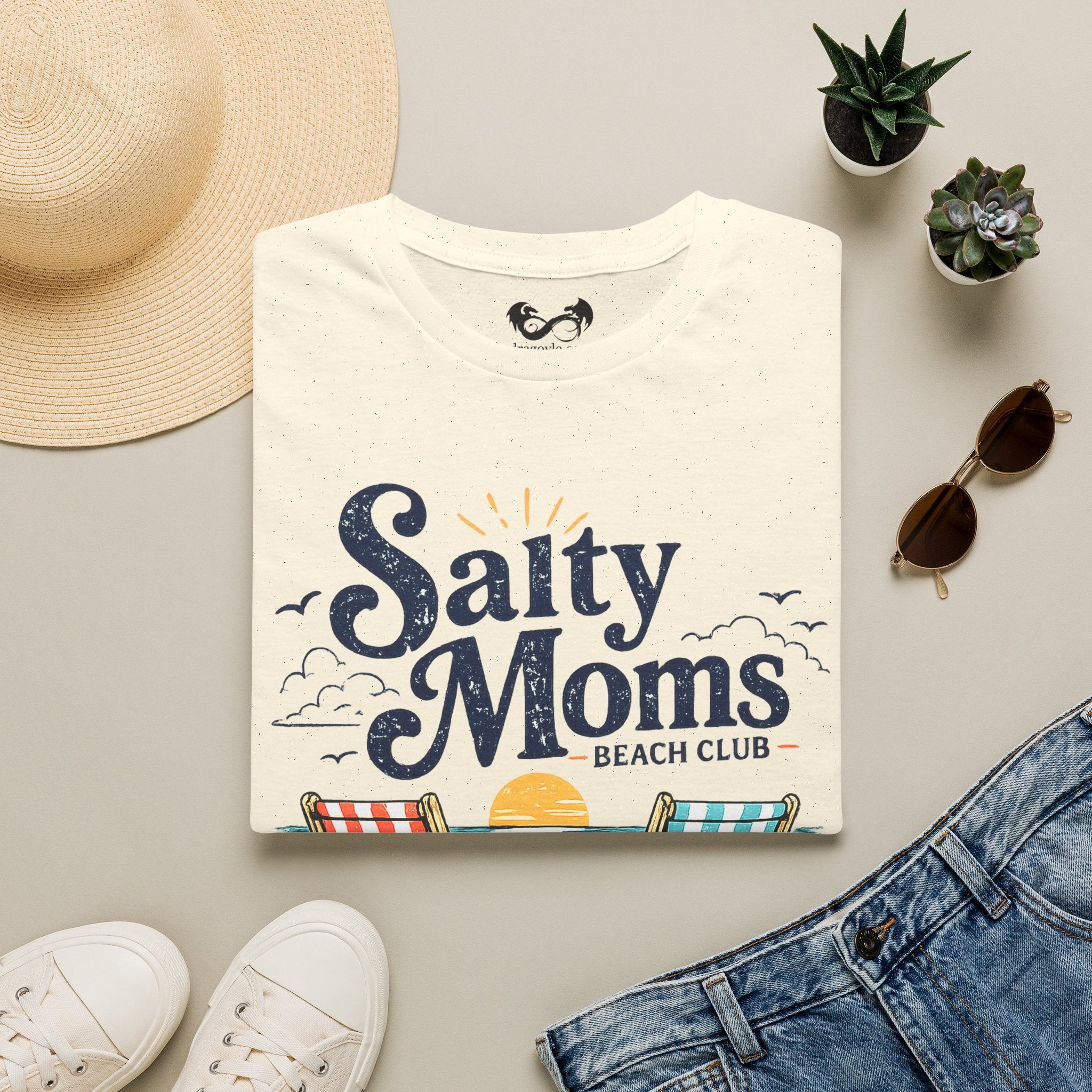 Salty Moms Just Wanna Have Sun Cotton Tee