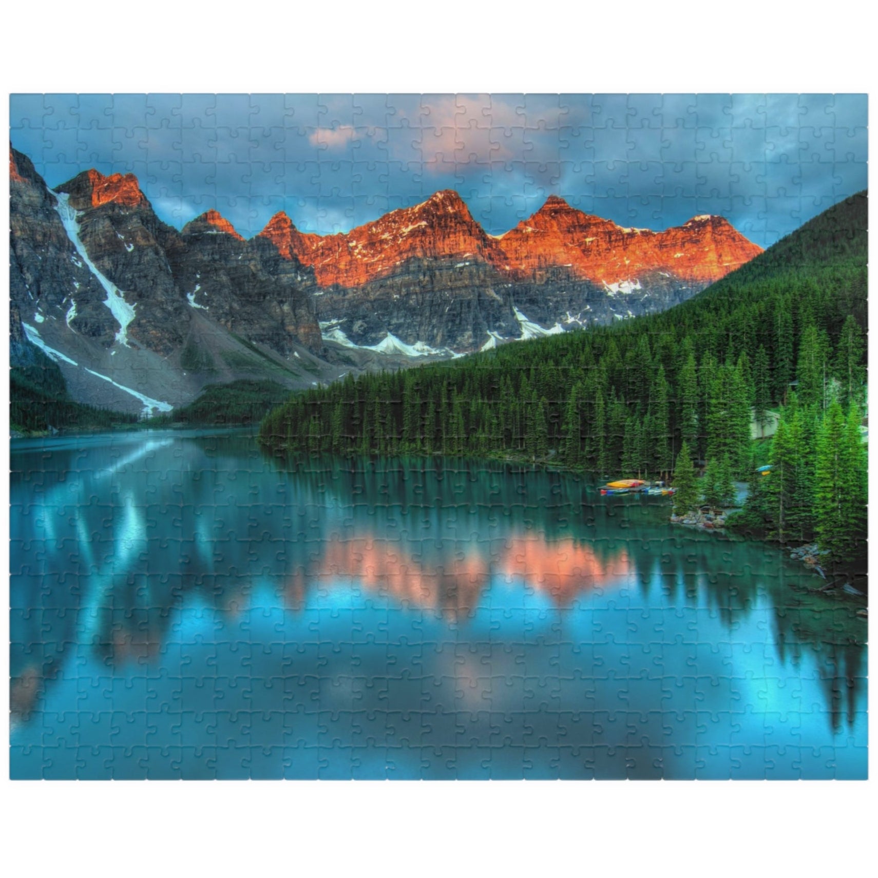 Discover the breathtaking beauty of nature with our Majestic Mountain Reflection Lake Puzzle. Create a stunning masterpiece with 110 to 1014 pieces, capturing the majestic mountains and peaceful reflection of the lake. A perfect blend of art and entertainment, this puzzle is sure to provide hours of relaxation and satisfaction.