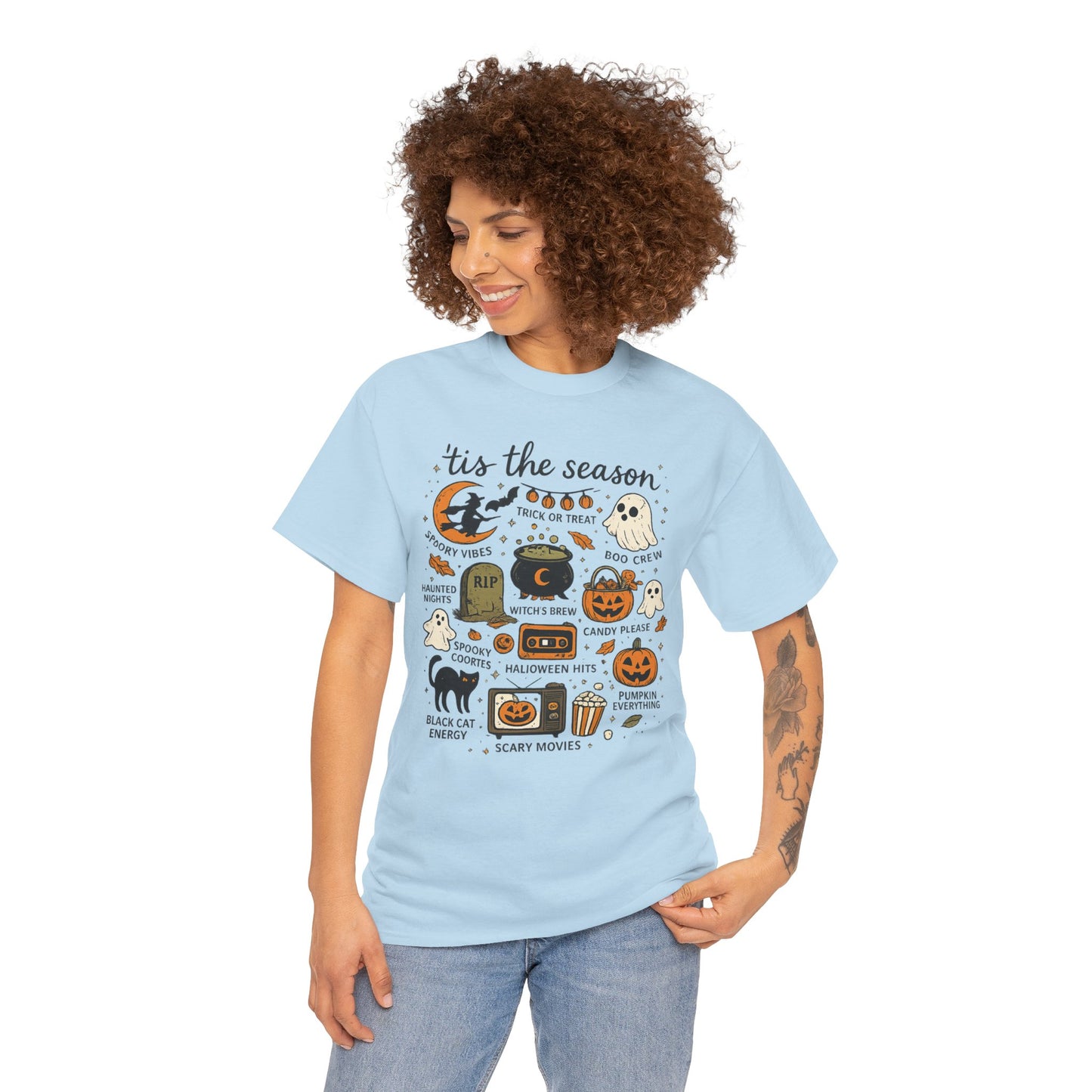'Tis the Season Halloween Comfortable Cotton T-Shirt