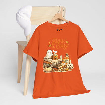 Stay Cozy Comfortable Cotton Halloween T-Shirt