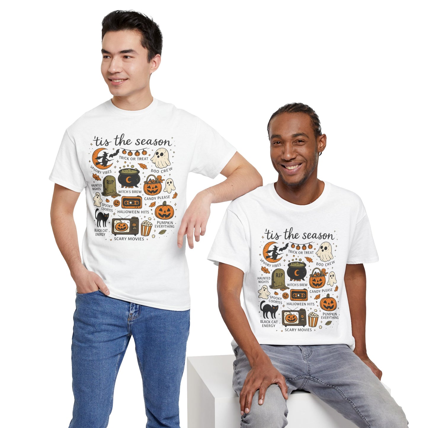 'Tis the Season Halloween Comfortable Cotton T-Shirt