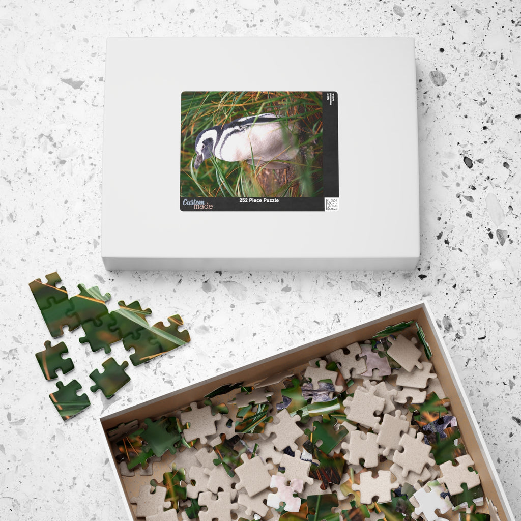 Get lost in the waddling world of our Penguin in The Reeds Puzzle! With 110 to 1014 pieces, this puzzle features a playful penguin hidden among the reeds. Unwind while piecing together this quirky and fun puzzle. 