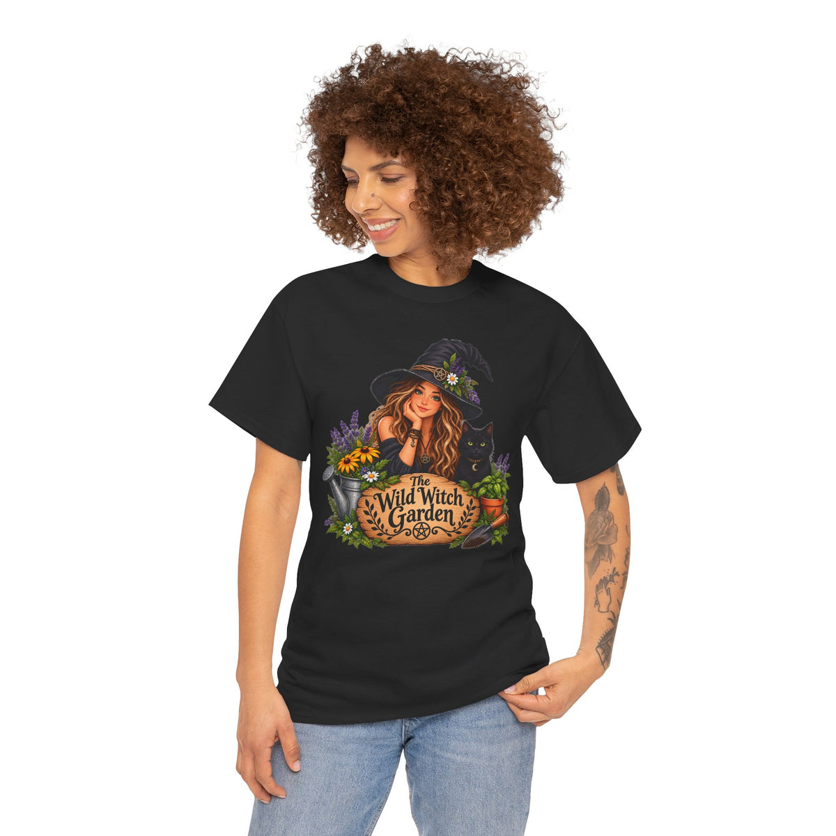 The Wild Witch Garden Halloween Cotton T-Shirt