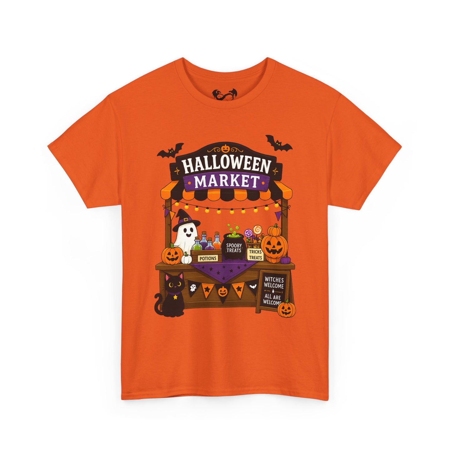 Halloween Market Comfortable Cotton T-Shirt