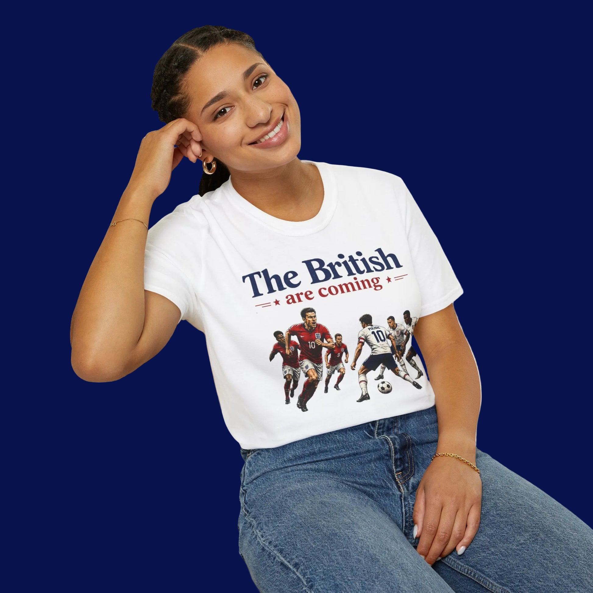 The British Are Coming Soccer Rivalry Graphic T-Shirt
