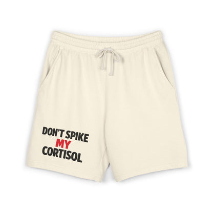 Lightweight "Don’t Spike My Cortisol" Fleece Lounge Shorts