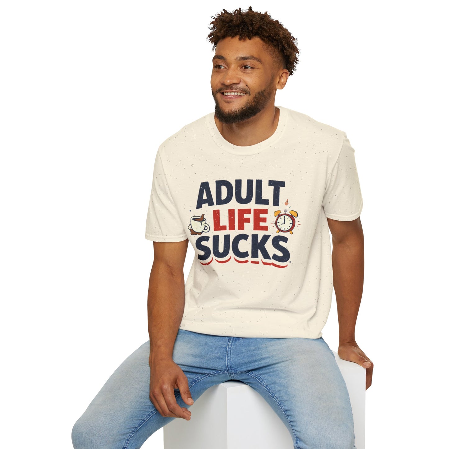 Adult Life Sucks Lightweight Comfortable 100% Spun Cotton Tee