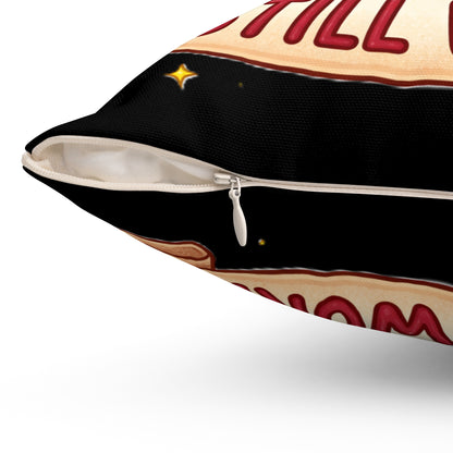 My Broken Heart Still Works Spun Polyester Throw Pillow Wrap yourself in comfort with this meaningful throw pillow that celebrates resilience and inner strength.