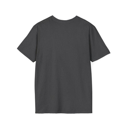 Black t-shirt on a white background