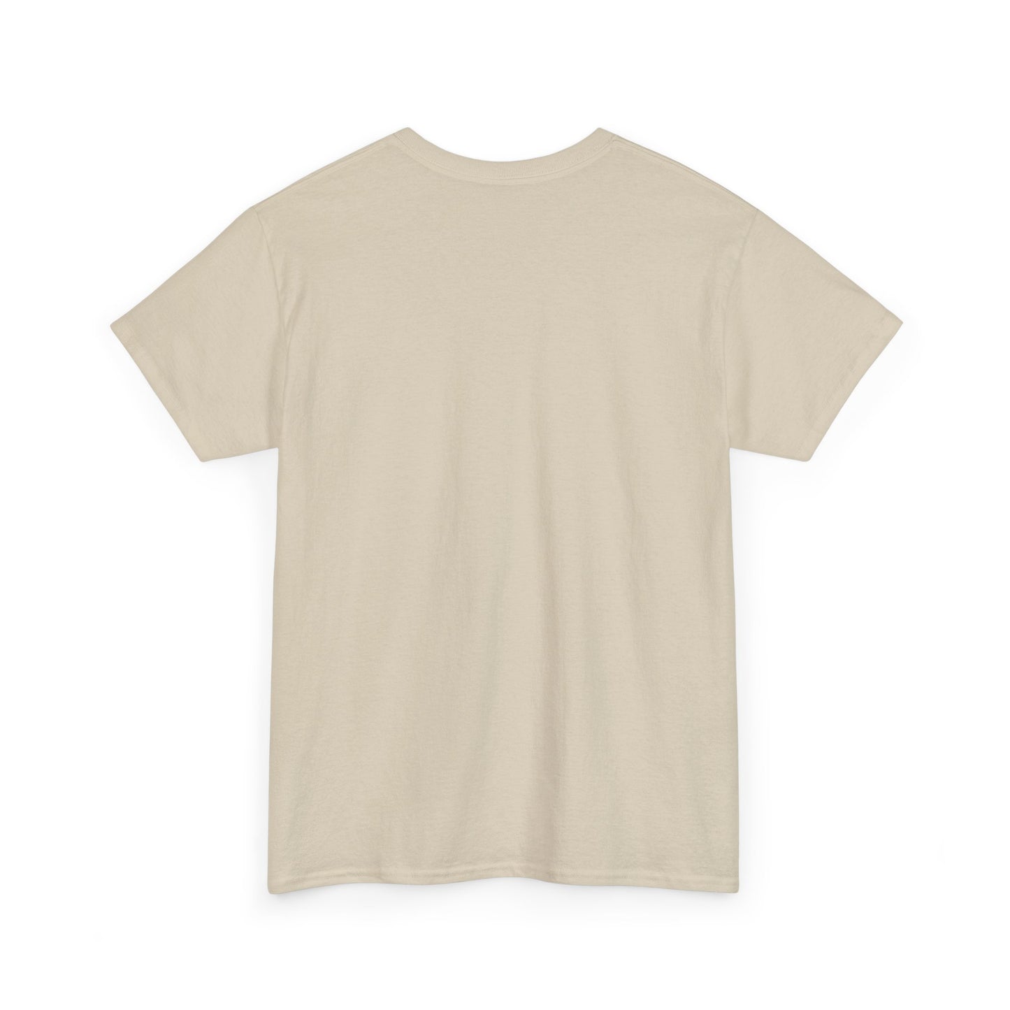Beige t-shirt on a white background