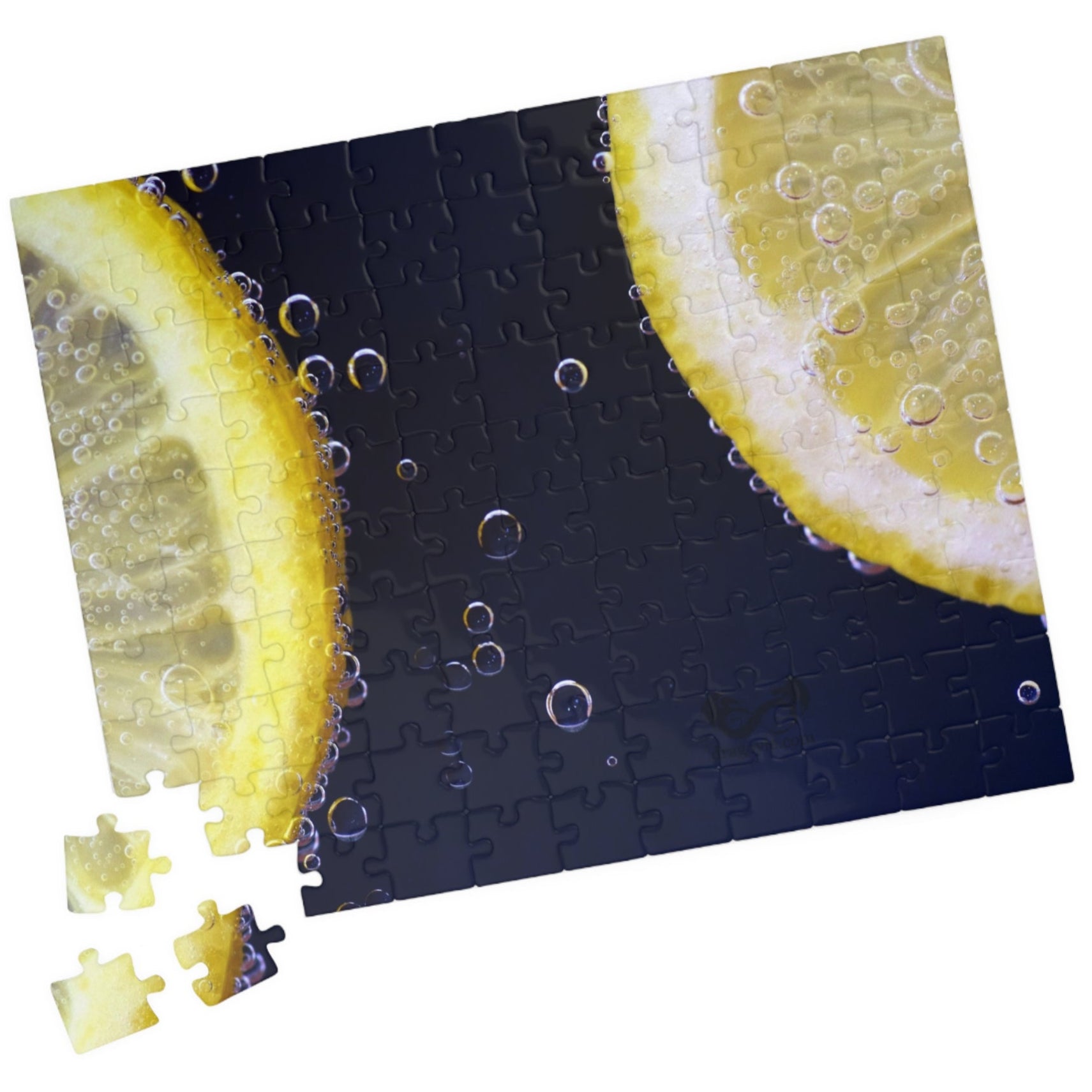 Indulge in a burst of citrus with our Bubbly Lemon Slices Puzzle! With 110 to 1014 pieces, this puzzle will challenge your mind and relax your soul. Perfect for puzzle lovers, the vibrant lemon slices will brighten up any room. Bring home a slice of joy today!