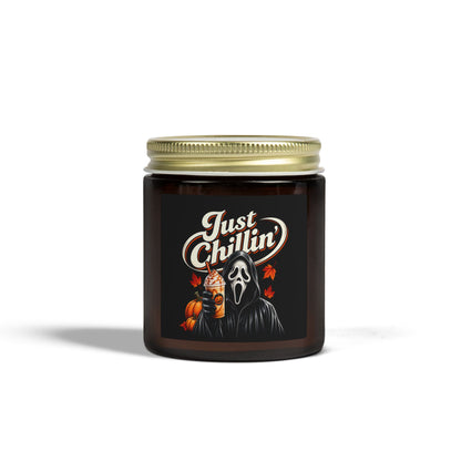 Just Chillin' Ghost Face Halloween Scented Candles (4oz/9oz)