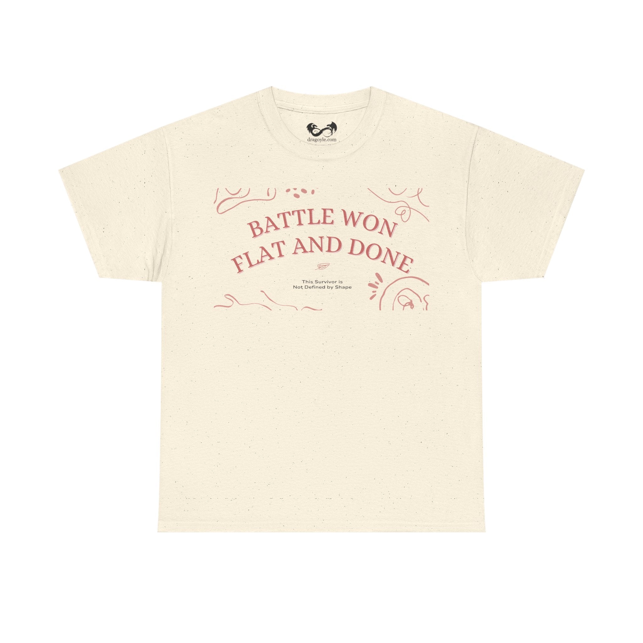 The Battle Won, Flat and Done Heavy Cotton Tee is the ultimate combination of style and comfort. Made with high-quality heavy cotton, this tee is durable and soft to the touch. Perfect for everyday wear or a night out, you'll always feel confident and ready to take on the day in this stylish tee.
