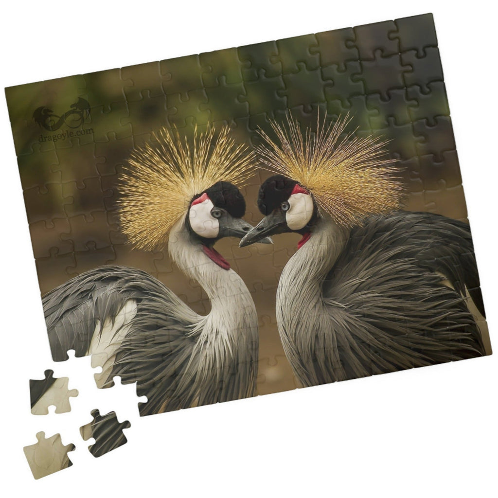 Discover the beauty of East Africa with our Crowned Crane Puzzle! Featuring 110 to 1014 pieces, this puzzle showcases the stunning East African Crowned Crane in all its glory. Piece by piece, you'll be amazed by the intricate details and vibrant colors of this majestic bird. Perfect for puzzle enthusiasts and nature lovers alike!